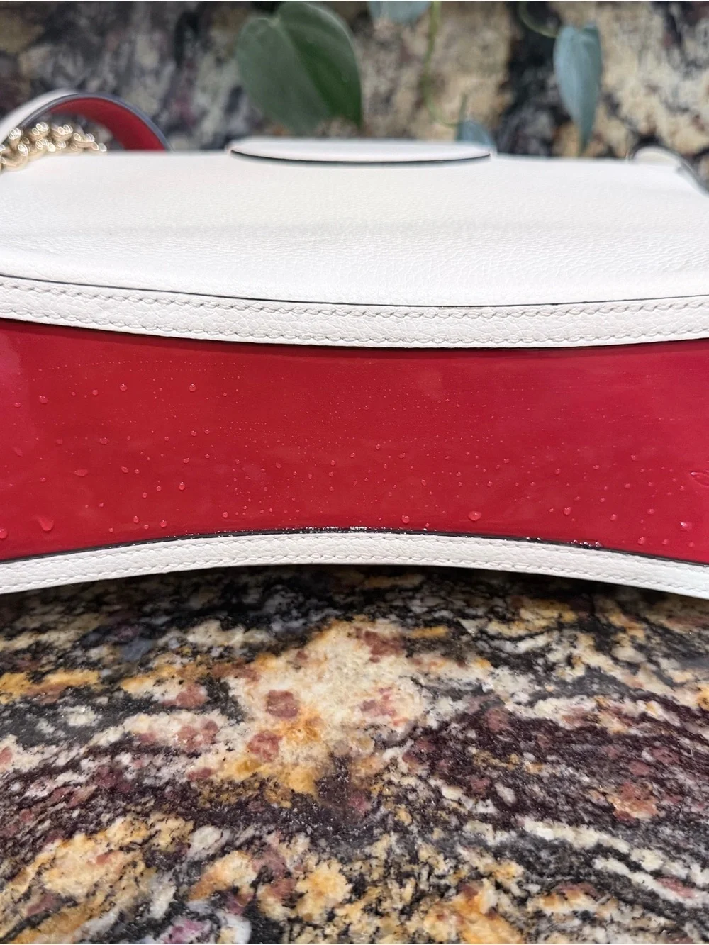 Christian Louboutin White Leather Roubylou Shoulder Bag with 2 straps - Picture 7 of 16